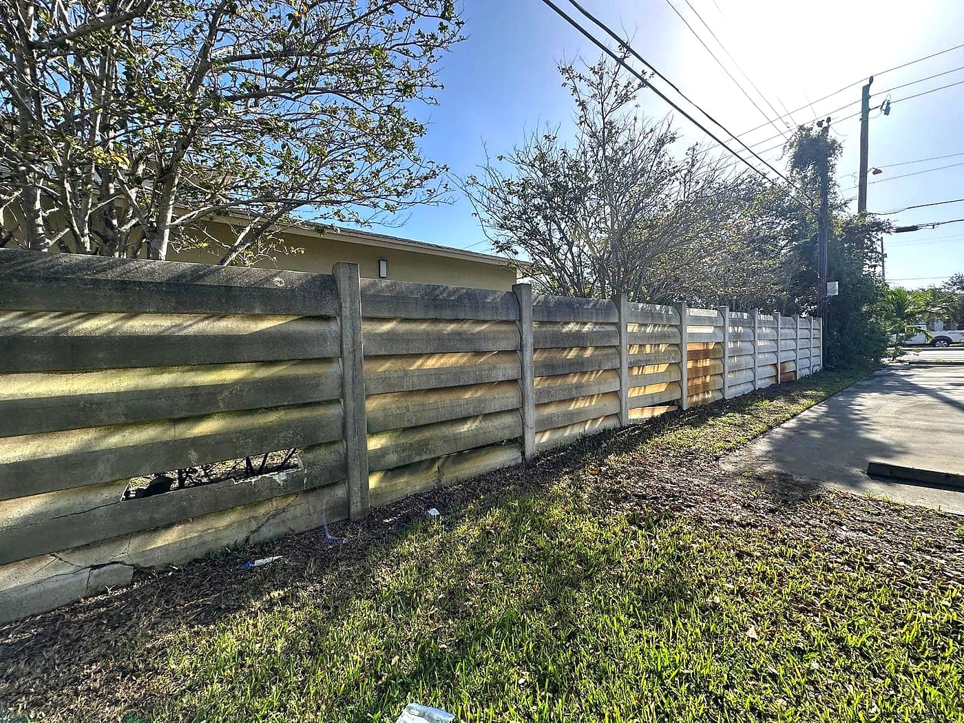 Long wall wash